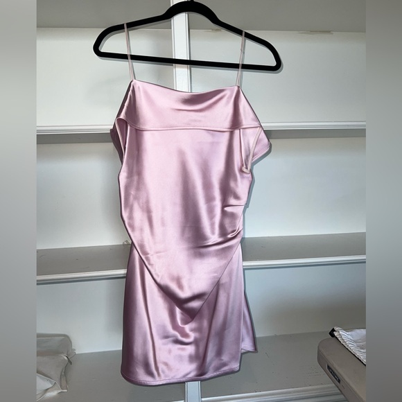 Helmut Lang Pink Front Drape Satin Top - 12 US Womens - Picture 8 of 8